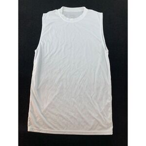 Augusta Sportswear Mens‎ Adult M White Sleeveless Athletic T-Shirt Top